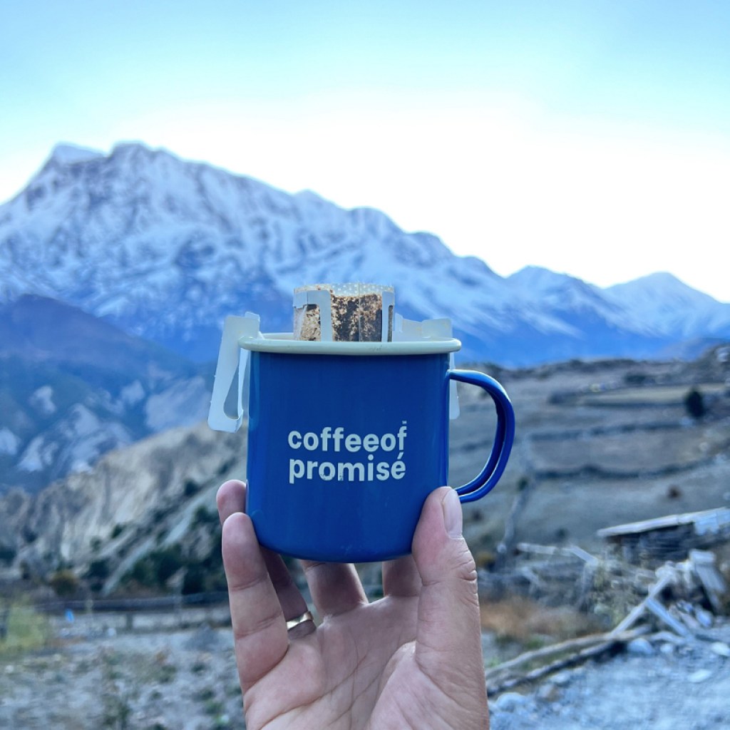 Coffee Of Promise Travel Enamel Mug - 350 ml