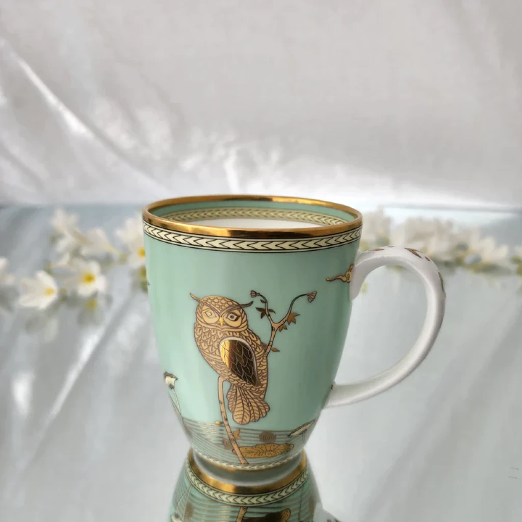 Kaunteya Airavata Owl Coffee Mug (Green)
