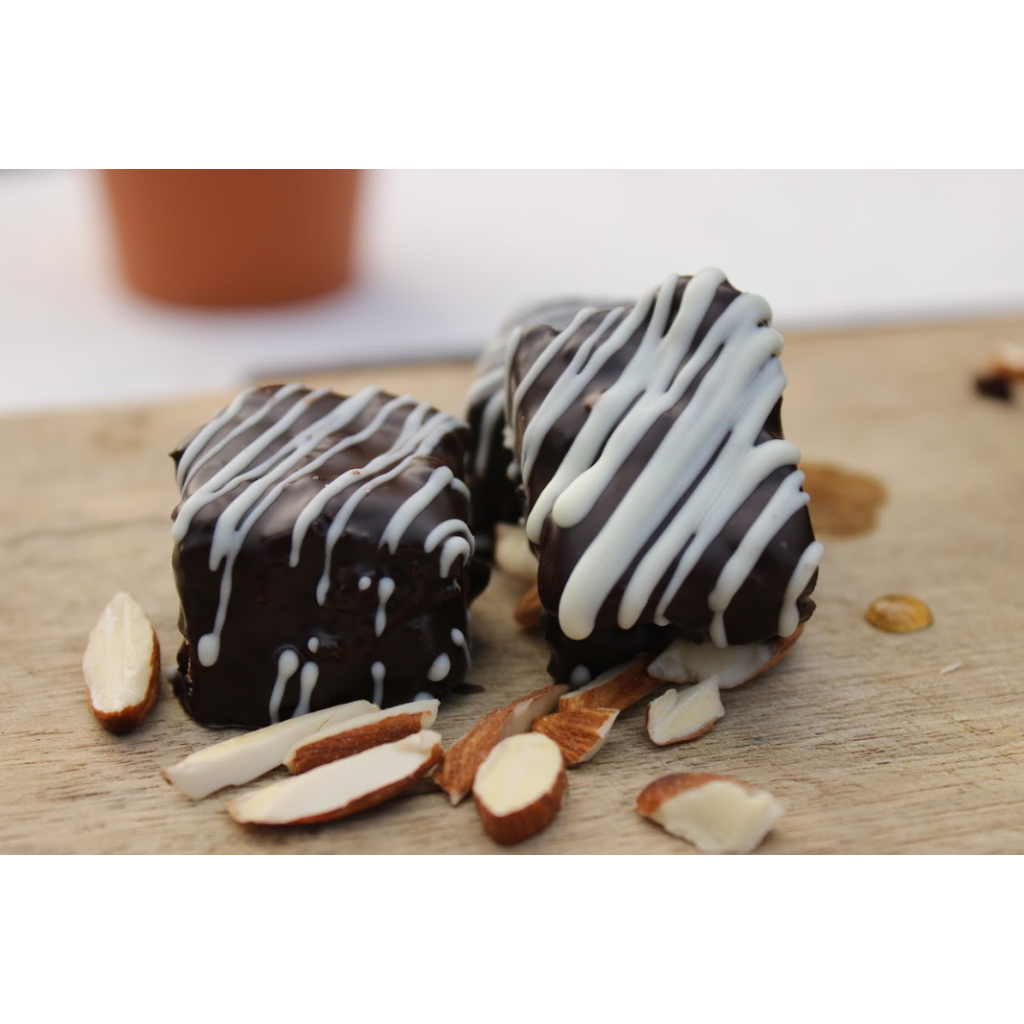 Fibre & Nuts Dark Chocolate Granola Minis Chocolate Dipped Bite-Sized Energy Bar - Pack of 24--1