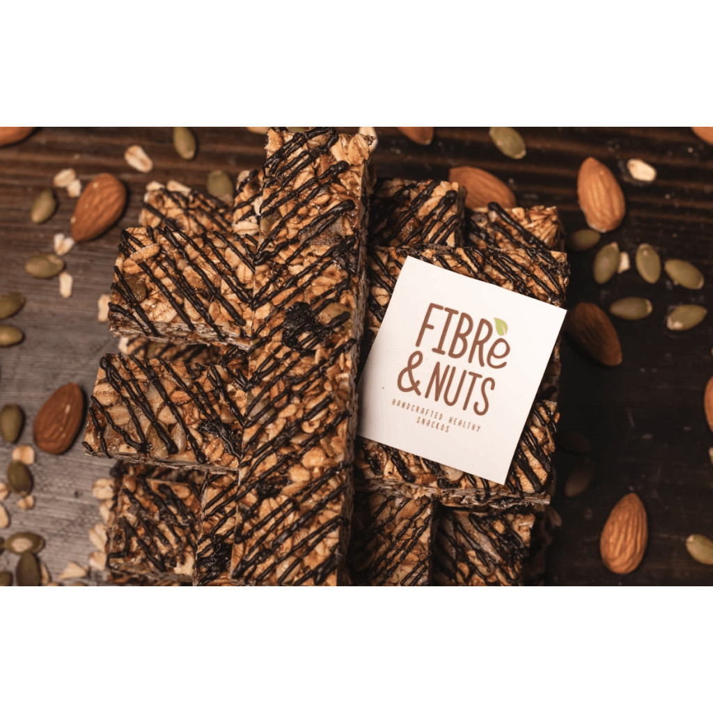 Fibre & Nuts Healthy Granola Bars | Energy Bars | Protein Bars - Pack of 6
