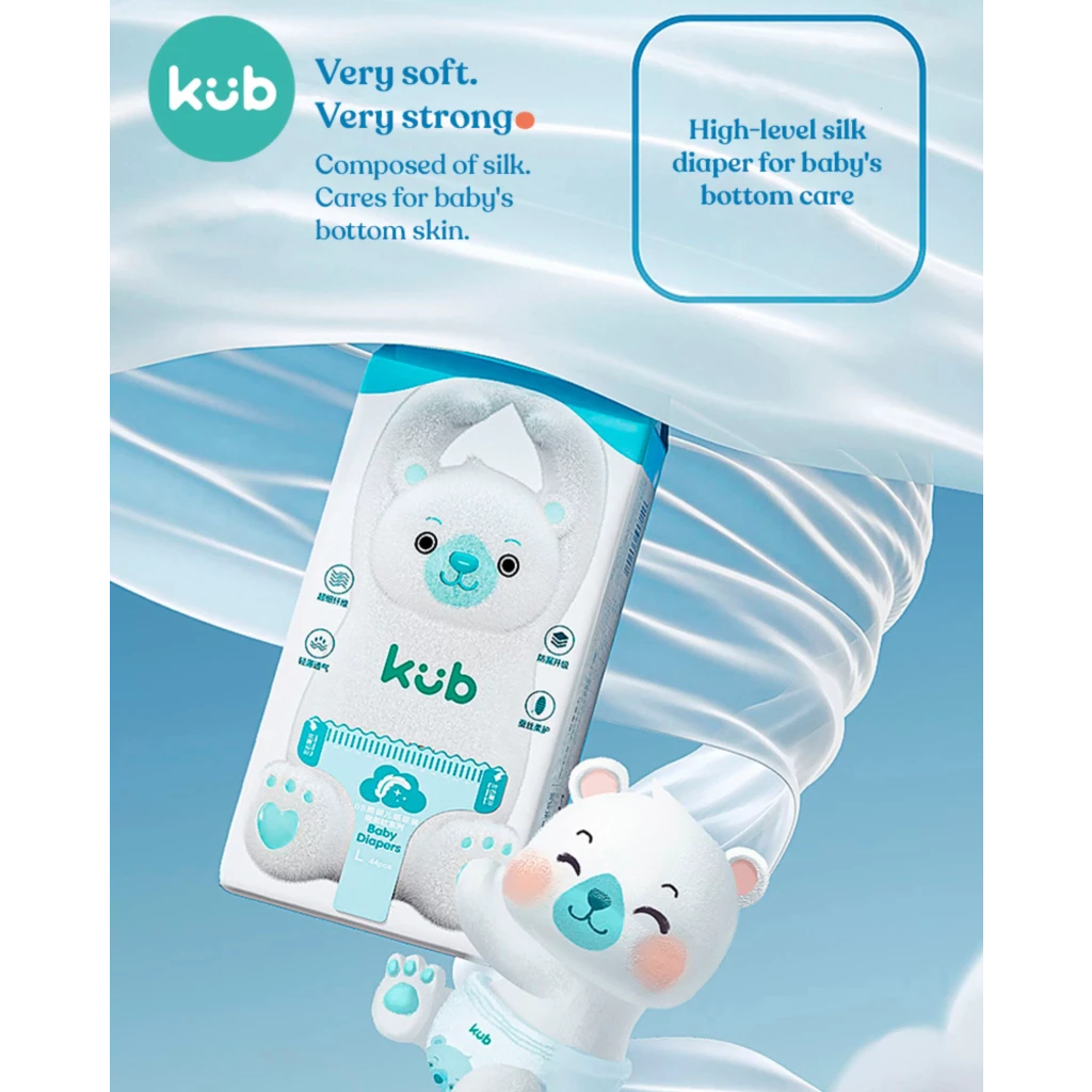 KUB Ultra Soft Series BB Bear Diaper Mini Pack NB - 33 pcs