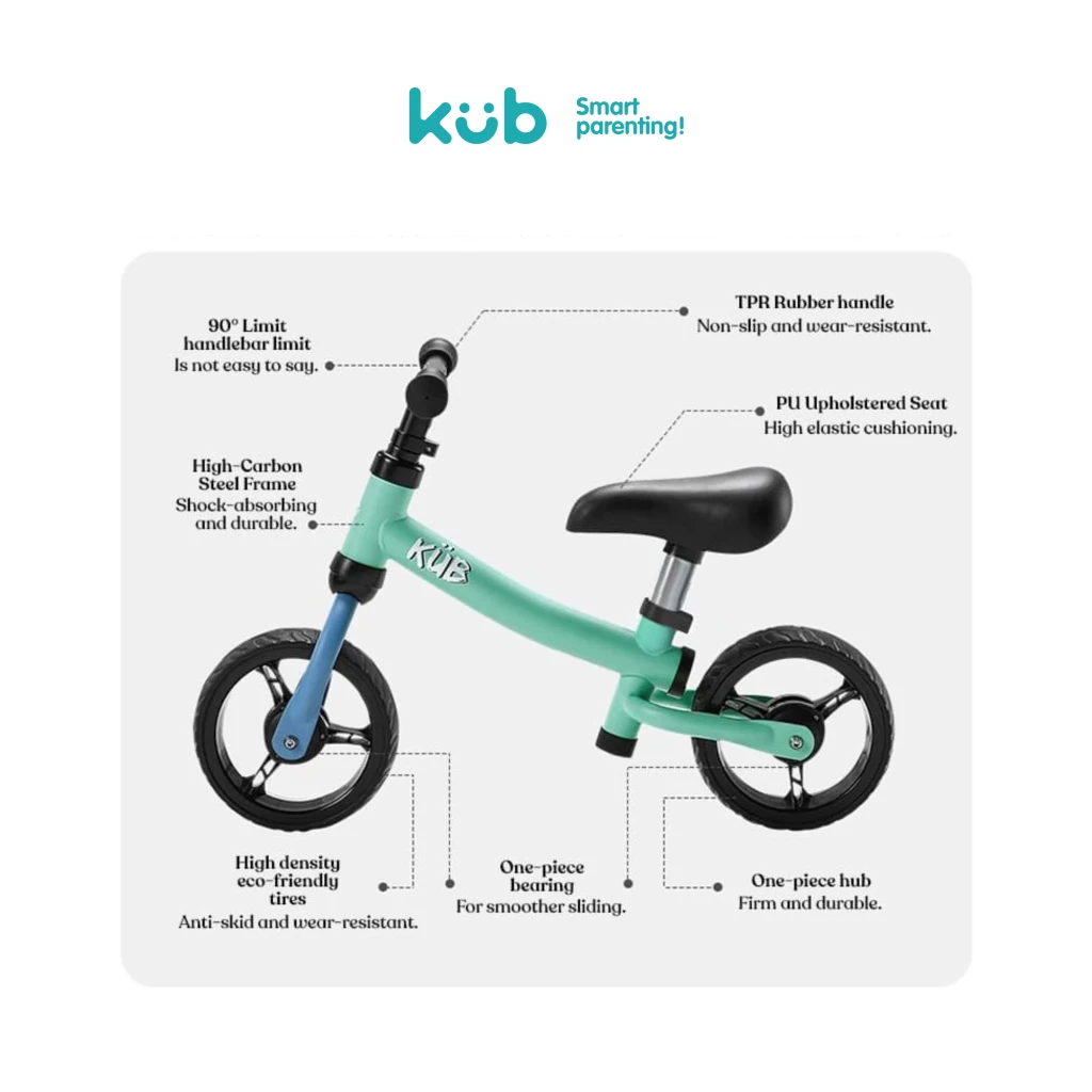 KUB Toddler Balance Cycle (Blue) for 18 Months +