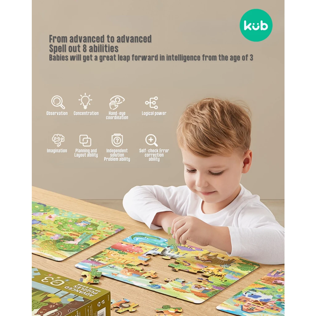 KUB Jigsaw Puzzle 4 Set (Transportation) | Tavisi