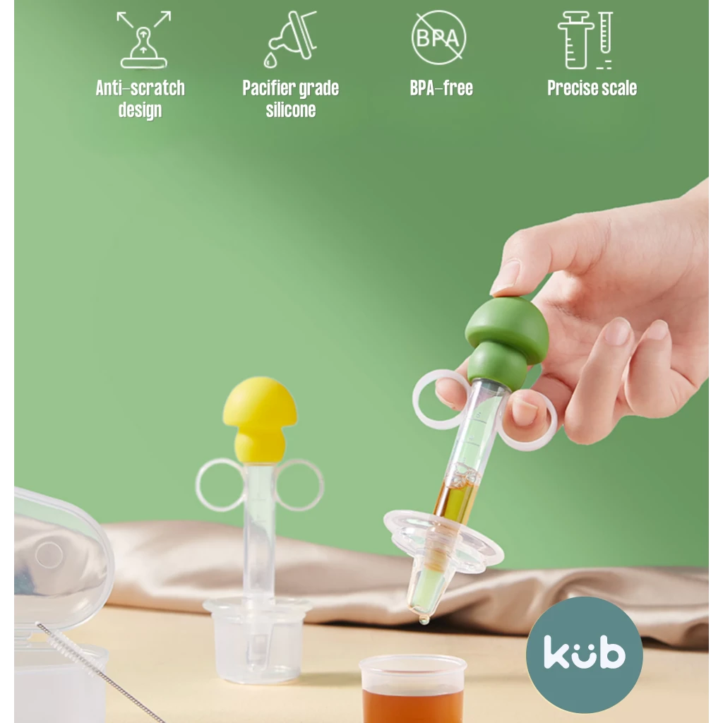 KUB Oral Medicine Feeder Set With Storage Box (Green)