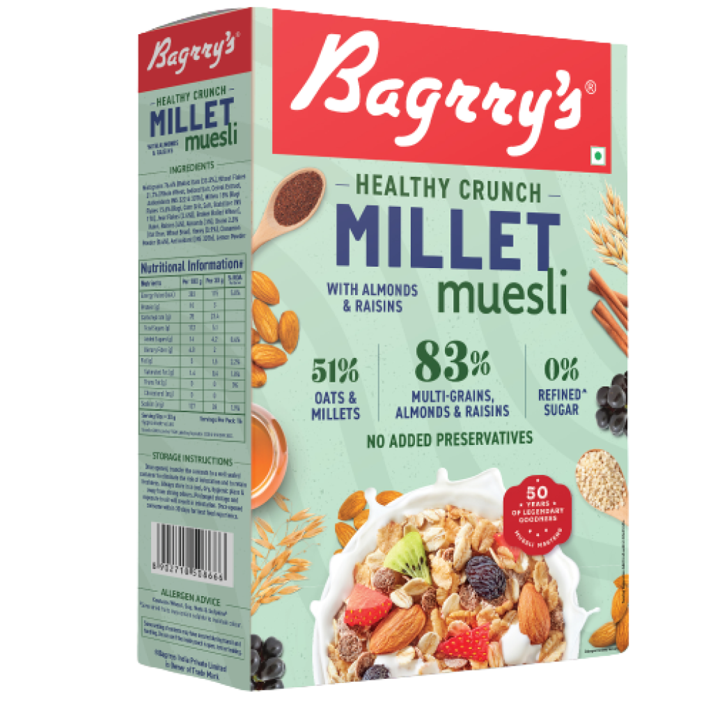 HEALTHY CRUNCH MILLET MUESLI 500Gm