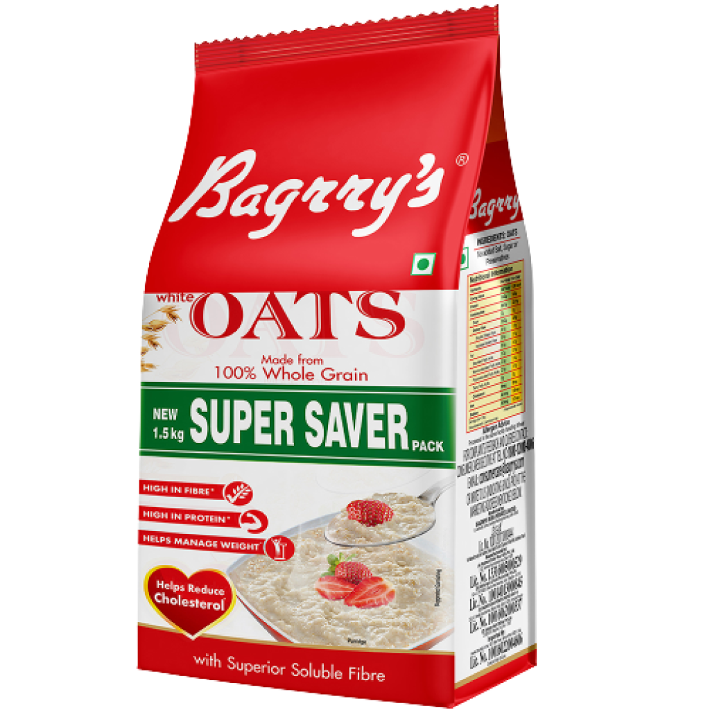 Bagrry's White Oats 1.5 Kg Pouch