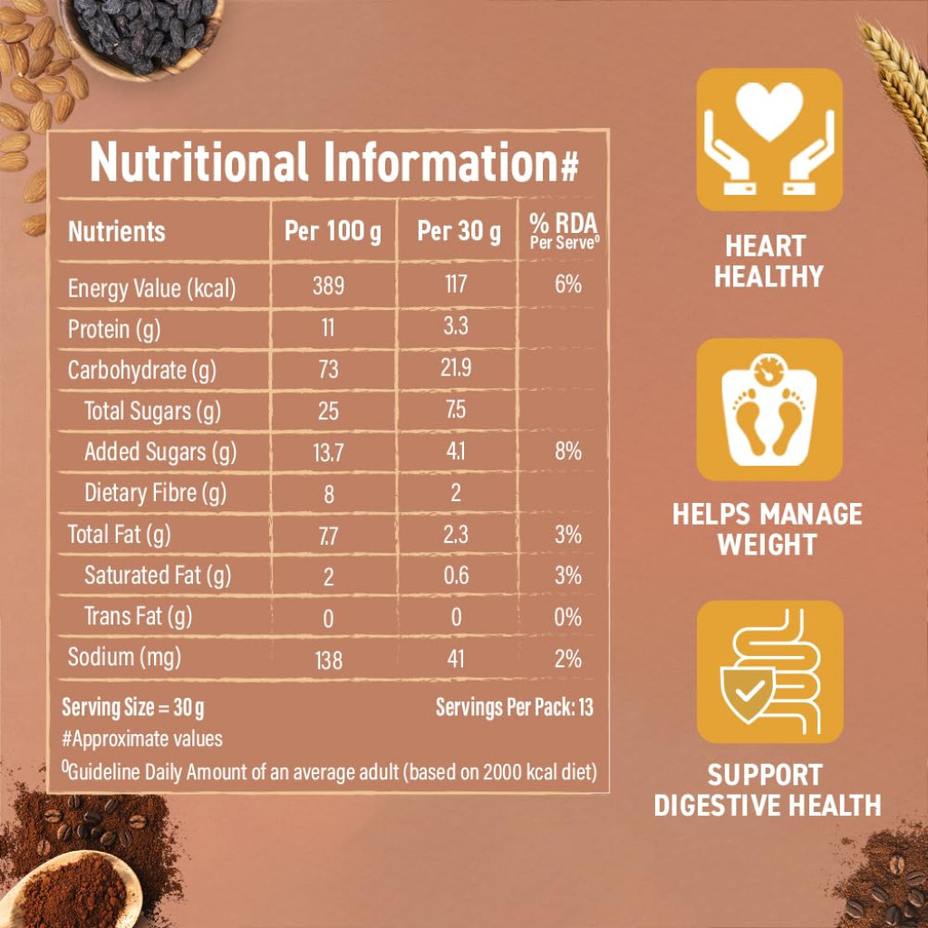 Bagrrys Koffeelicious Muesli 400 Gm Box--3